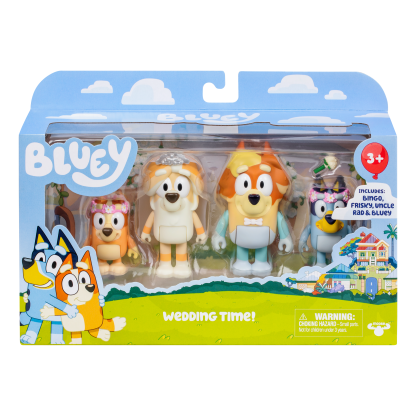 Shopkins Bluey S11 Figure 4 Pack Wedding Time