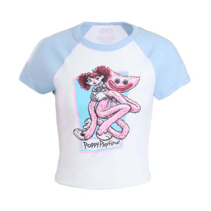 Poppy Playtime Hold On Kissy Crop Tee | Poppy Playtime